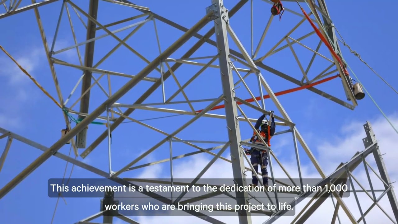 EnergyConnect’s groundbreaking 500kV Danubio Towers take shape