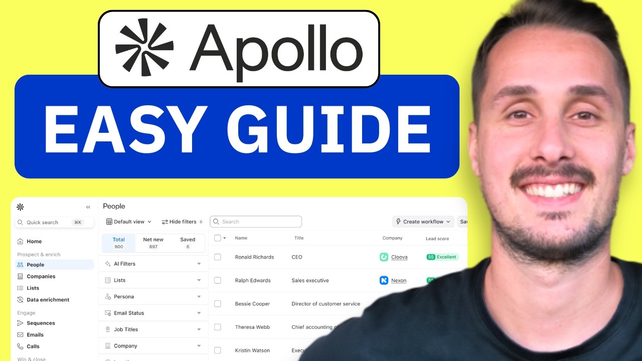 Apollo.io Beginner Tutorial 2026 (How to Find B2B Leads)