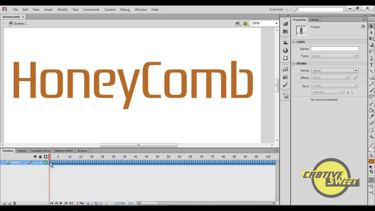 How to create a written effect in Flash CS6