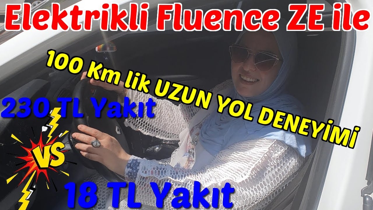 Elektrikli Fluence ZE ile NİZİP' e Gidiyoruz 🚗⚡🔋 230 TL vs 18 TL 🔋⚡🚗  Elektrikli Araba Candır 🥰