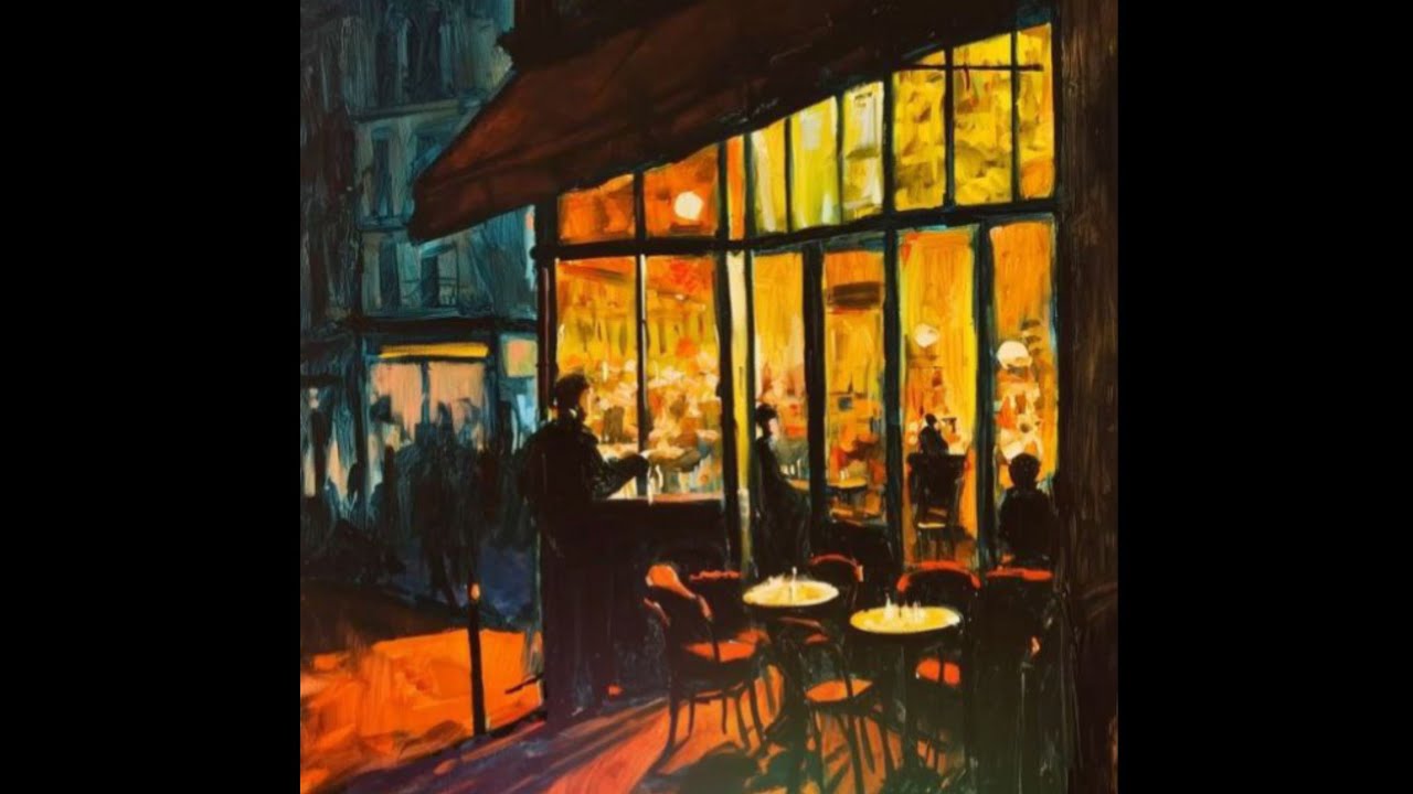 Amelpe - eye contact in a busy cafe