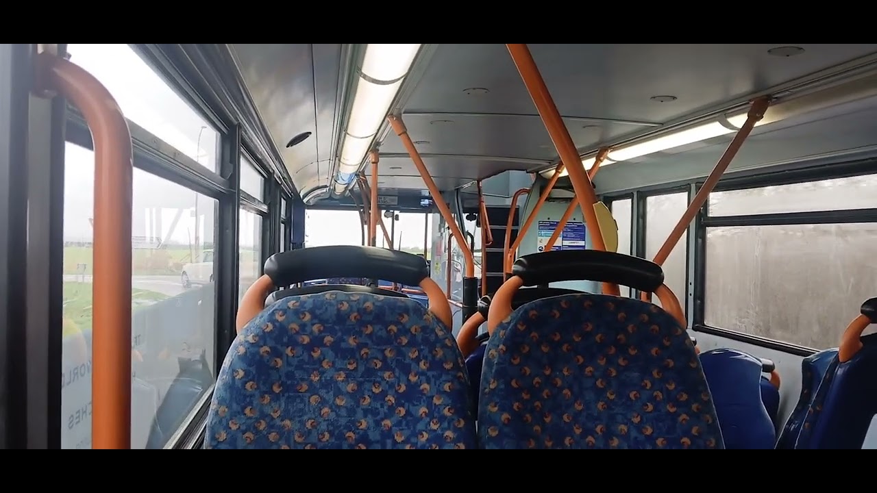 *Proper beast* Hunts coaches Ex stagecoach Dennis Trident Alexander ALX400 Route 7 ( LX04 FXY) DD04