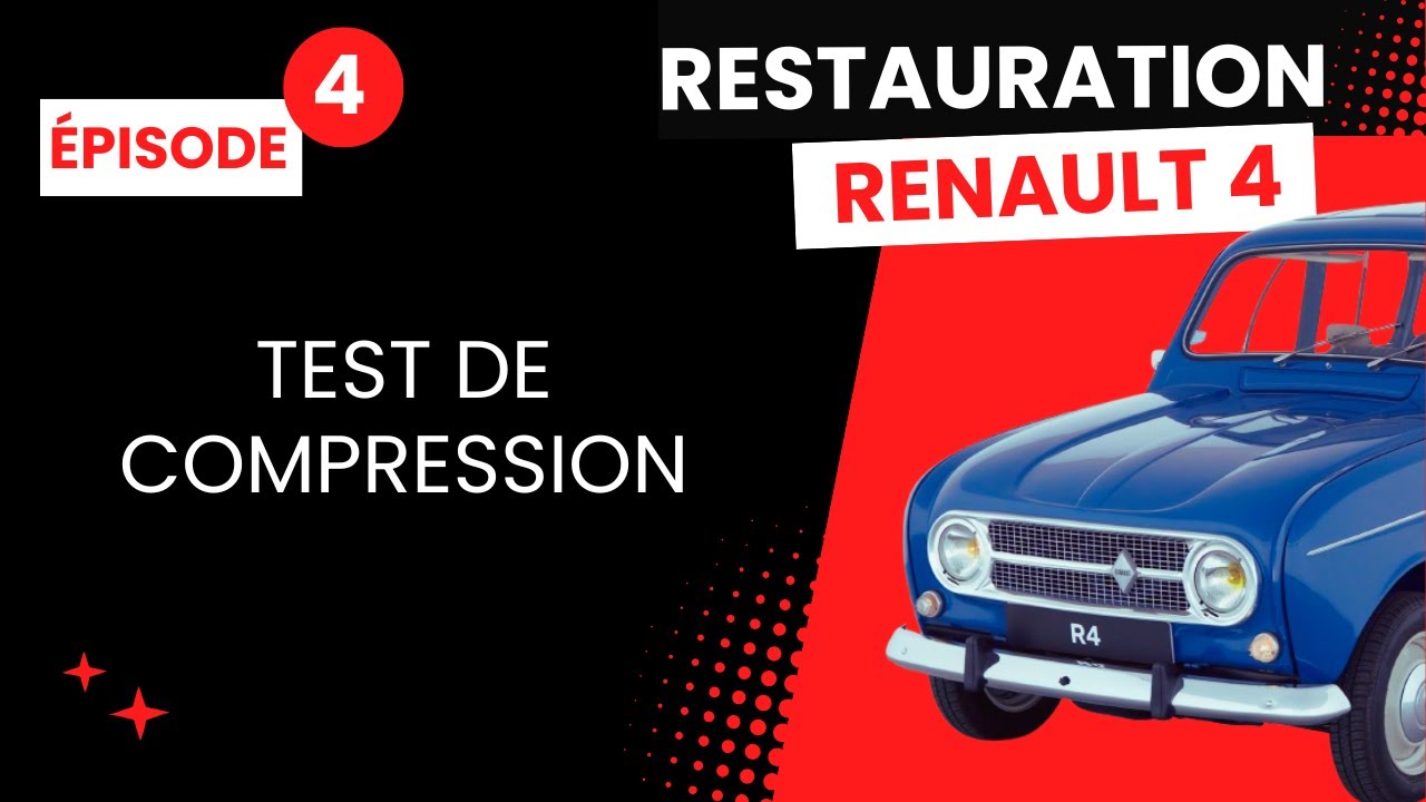 Ep 4 - Restauration Renault 4L - Test compression démontage radiateur, silencieux et Dynamo