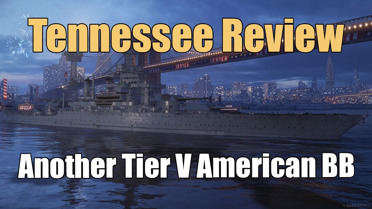 Tennessee Review: Just Another Tier 5 American Battleship | World of Warships Legends | 4k |