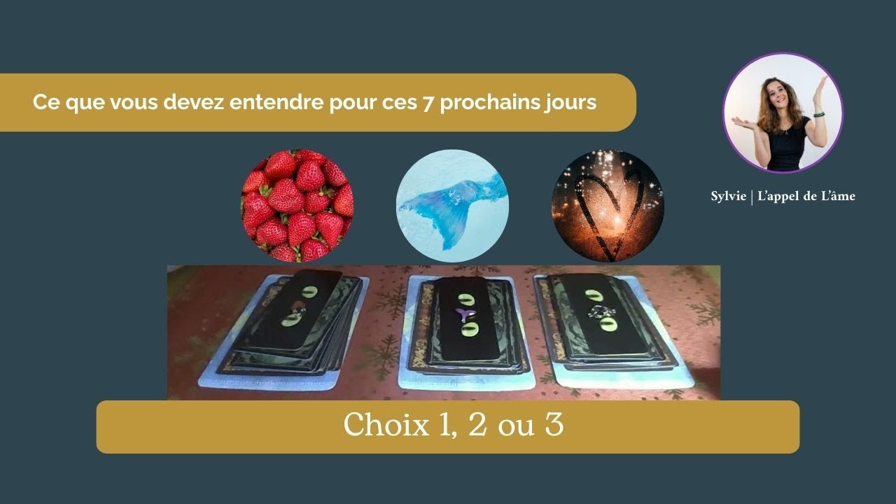 Ce qui t'attends dans les 7 prochain jours [3 choix 🍓🧜‍♀️💙 - Intemporel]