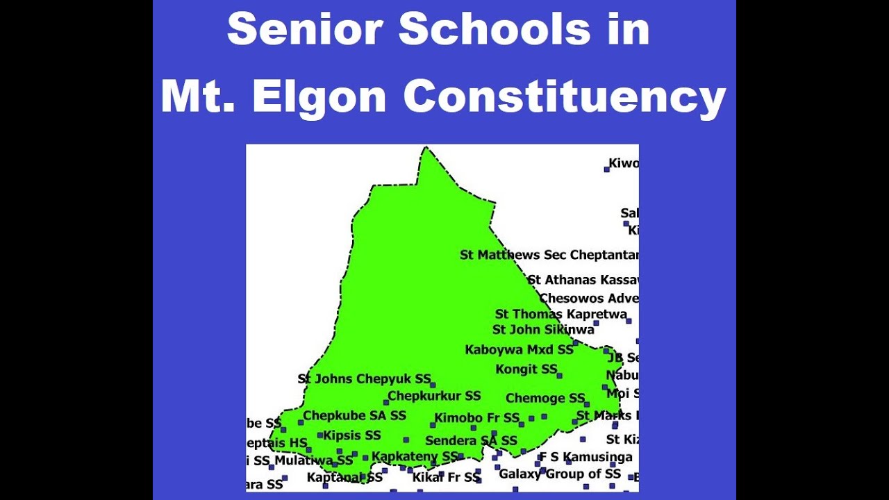 Senior Schools in Mt Elgon Constituency
