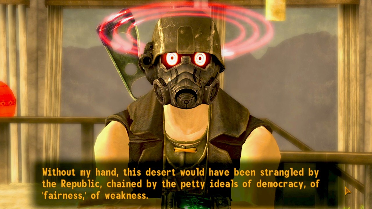 Meeting Courier Six after Fallout New Vegas - EVIL Ending