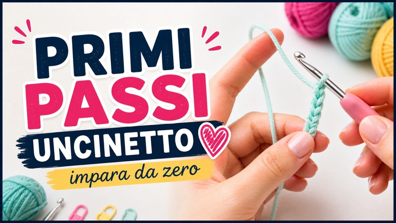 GUIDA PER PRINCIPIANTI #2 - Come tenere filo ed uncinetto, nodo scorsoio e catenella