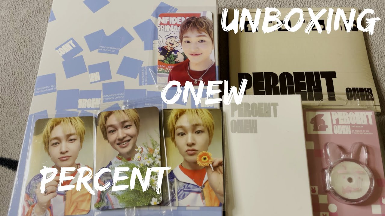 100% ВОСХИЩЕНИЯ! Распаковка ONEW - PERCENT! Photobook Digipack Jewel Rabbit ver. | unboxing kpop