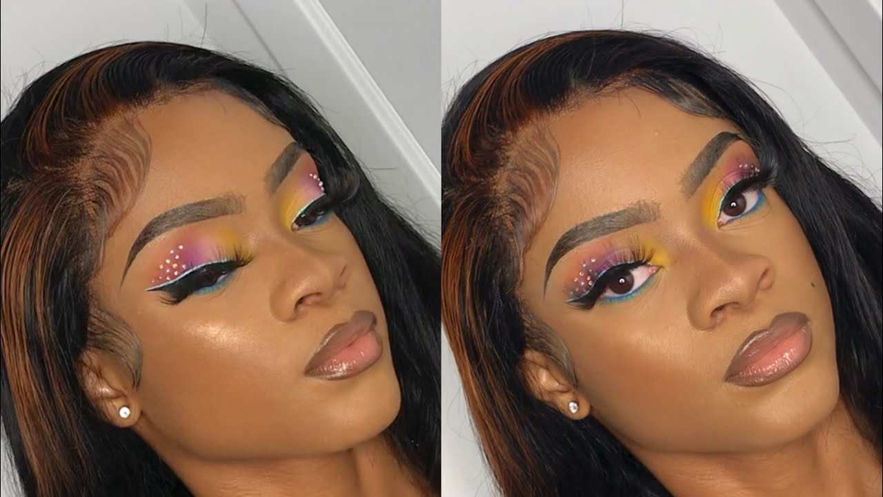 Multi-Color Jeweled Smokey Eye | Client Makeup Tutorial