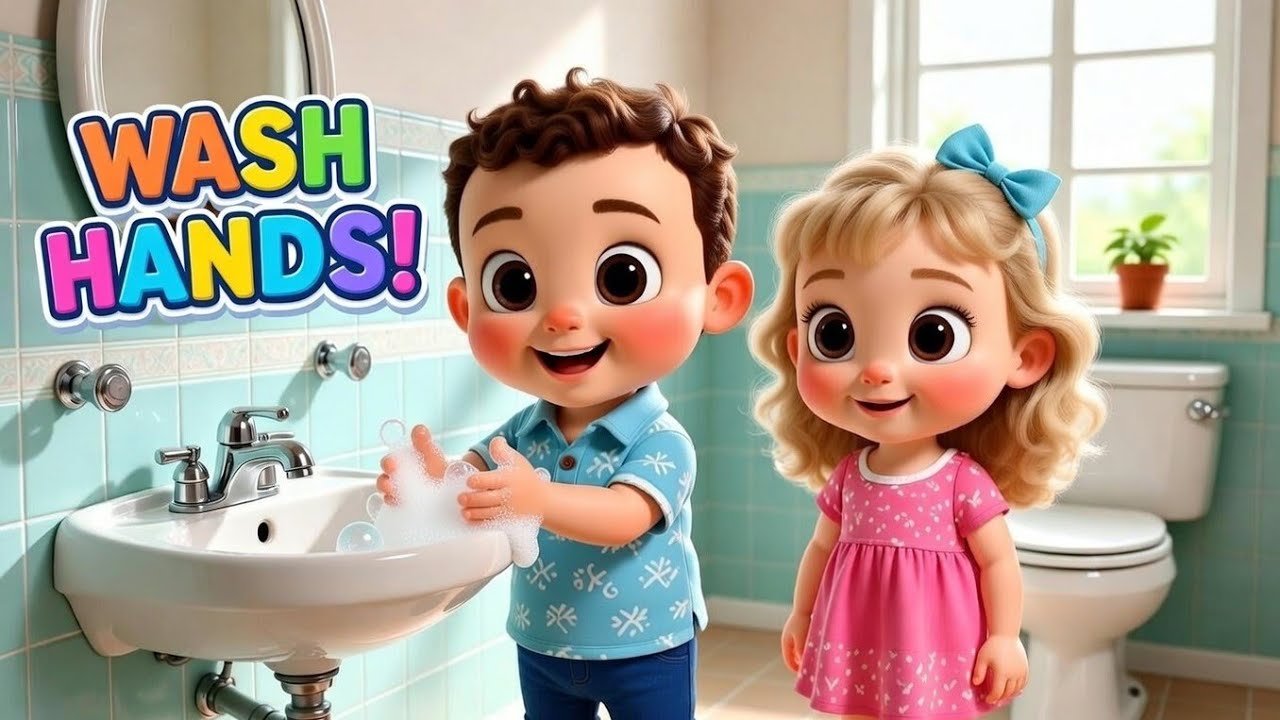Wash Your Hands Song 🧼 Fun Clean Hands Song for Toddlers