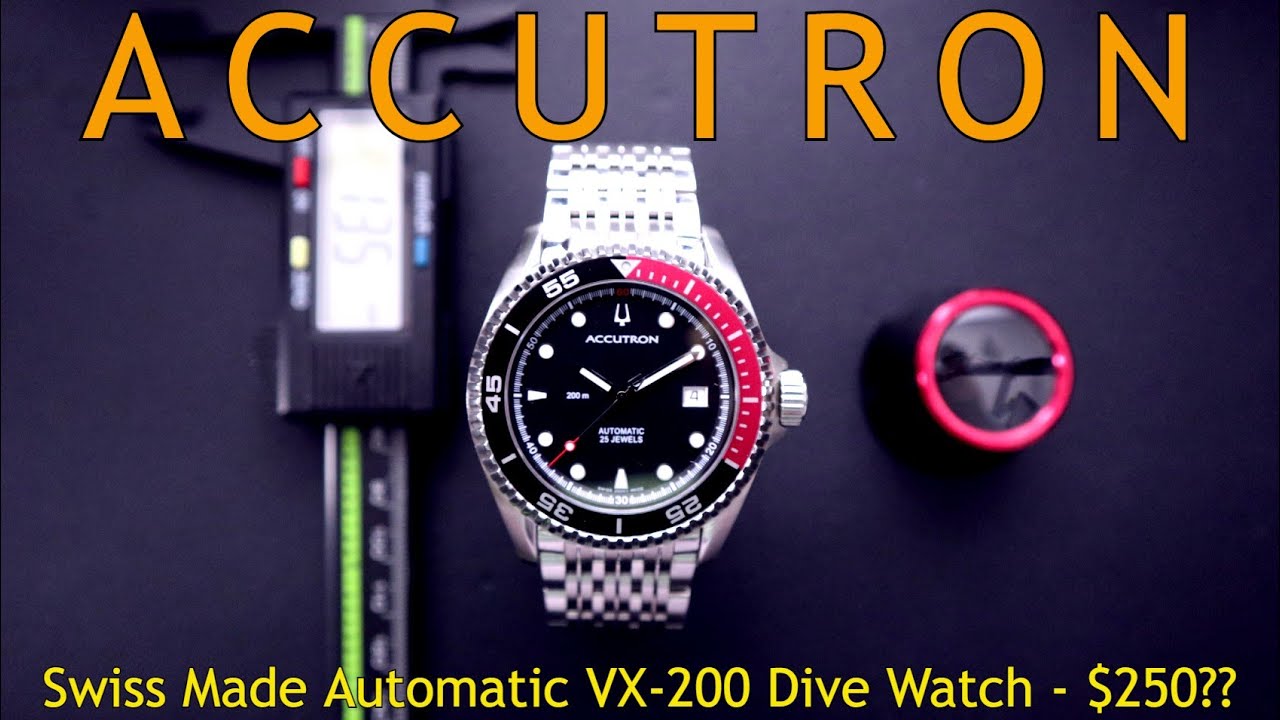 Bulova Accutron VX-200 - Automatic Swiss Made ETA Powered Dive Watch  Built Like A Tank - Coke Bezel