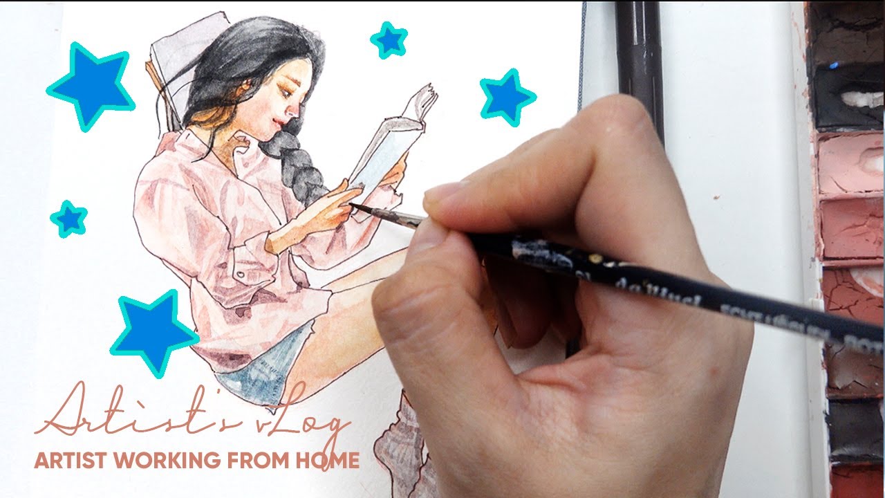 Relaxing Day of an Asian Artist Living in Malaysia