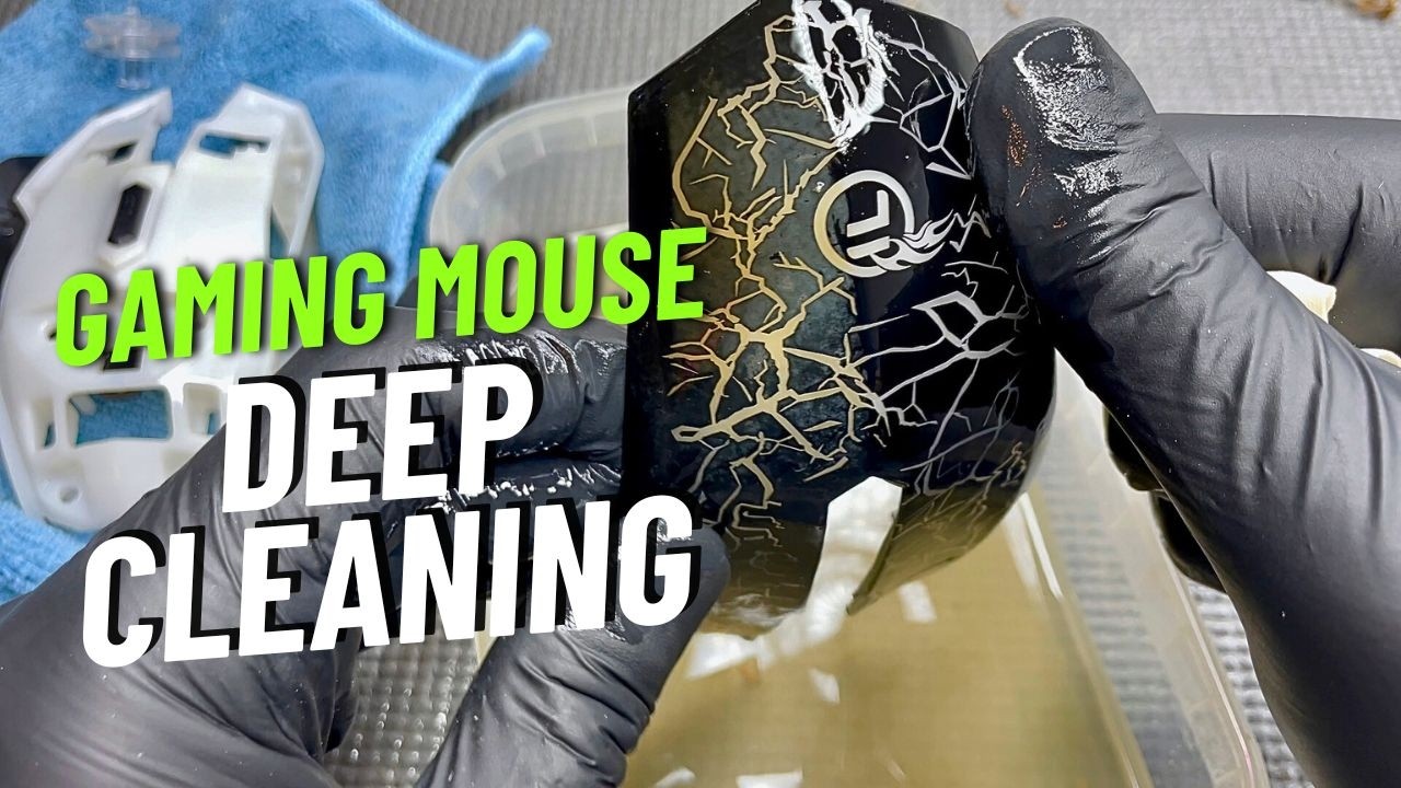 Satisfying Deep Clean of a Filthy Gaming Mouse – Watch It Transform!