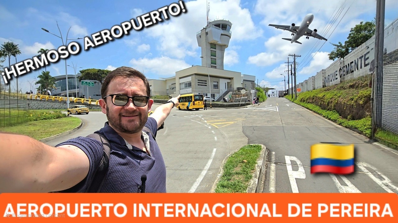 ¡El AEROPUERTO MÁS HERMOSO de Colombia! Tour por Pereira | Matecaña Internacional y Reseñas 😱