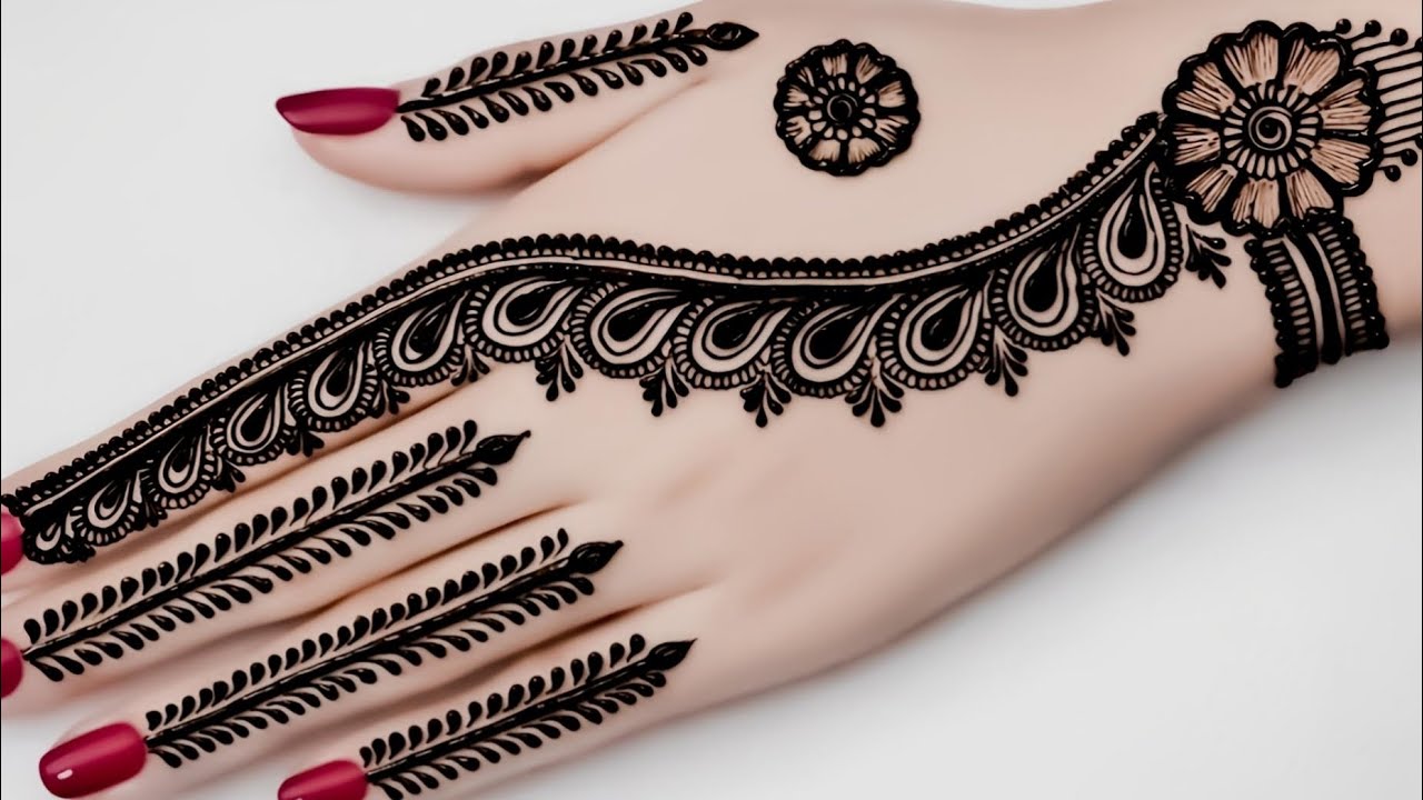 New Bridal Mehndi Design 2025 | Simple & Easy Back Hand Floral Mehndi | latest mehandi design 2026 