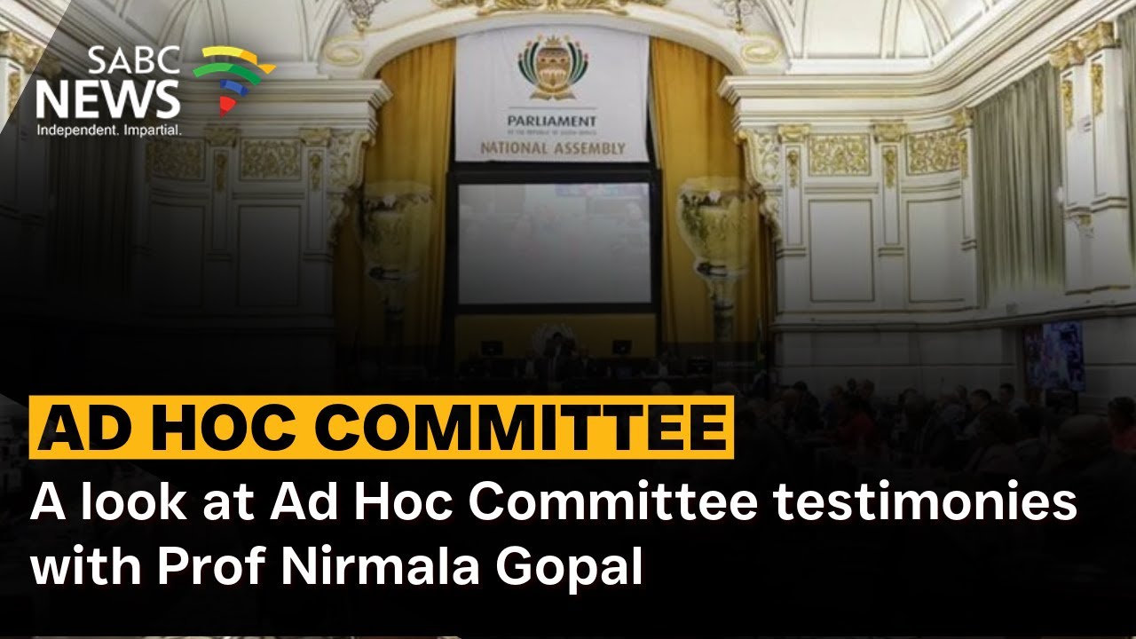 A look at Parly Ad Hoc Committee testimonies this week with Prof Nirmala Gopal