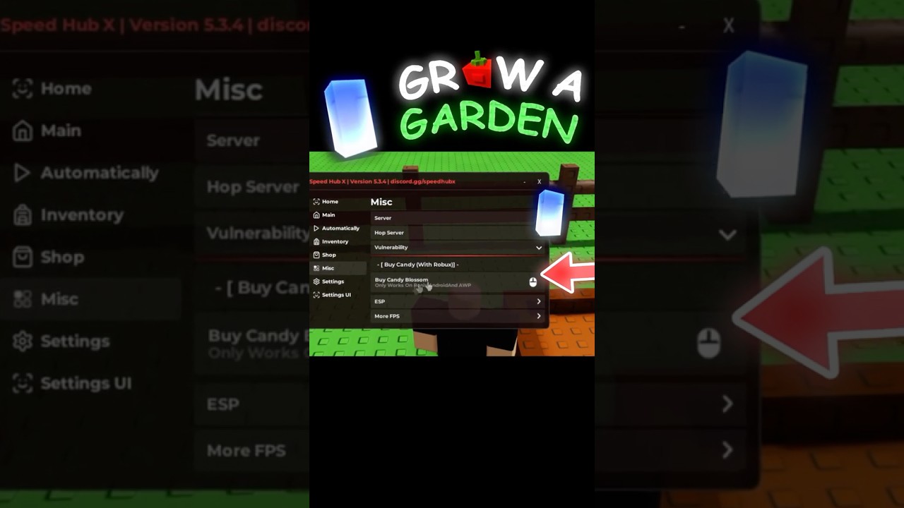 Script CANDY BLOSSOM! Grow a Garden Script! #growagarden #roblox
