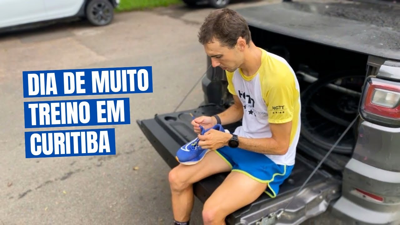 DIA DE TREINO FORTE EM CURITIBA (VLOG) | CORRIDA + NATAÇÃO + PEDAL
