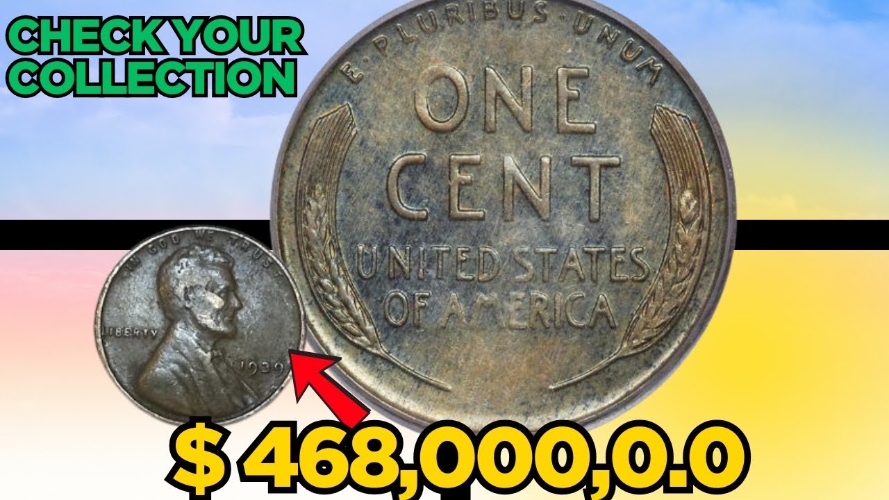 Lincoln Wheat Penny 1939 Worth $ 468,000,0. | Check your Change