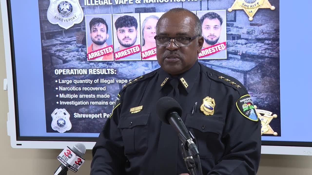 Shreveport Police & Bossier Sheriff address narcotics sales at some vape shops