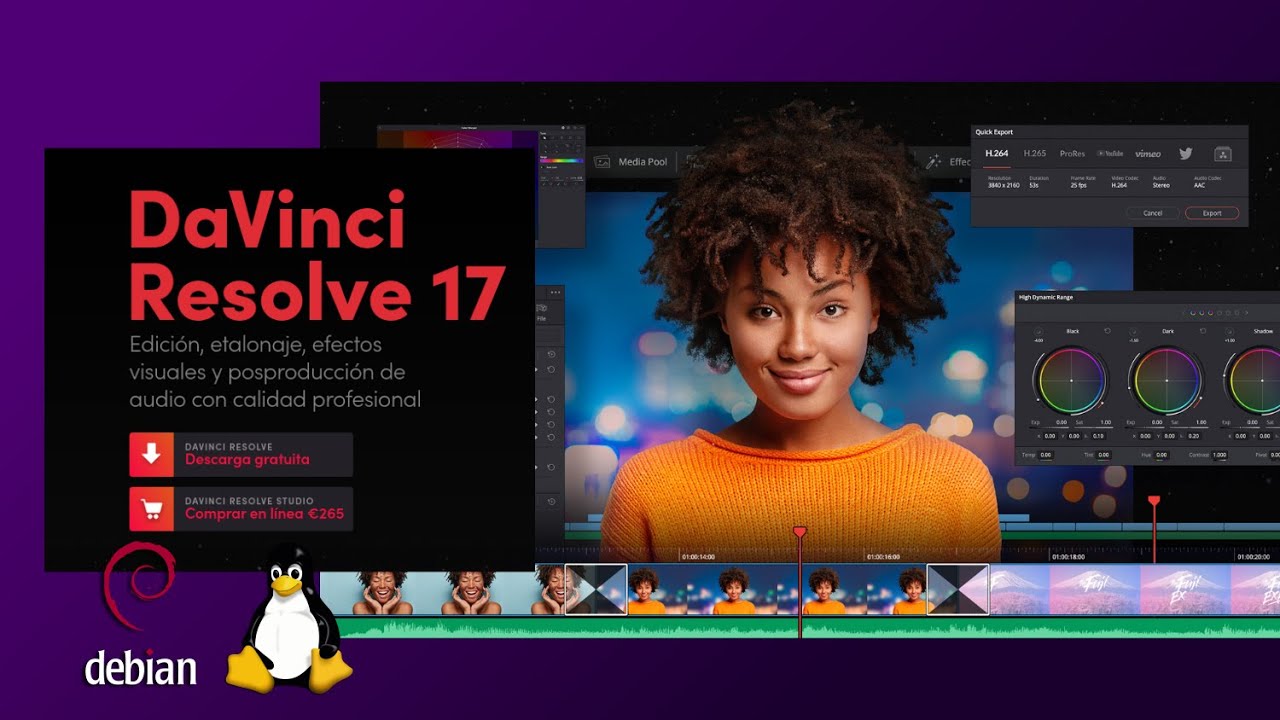 💿 Instalando Davinci Resolve Studio 17.3.1 en Debian 11 Bullseye (Linux)