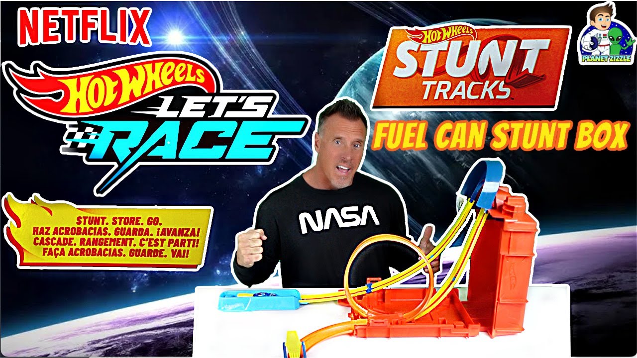 Netflix Hot Wheels Let's Race Fuel Can Stunt Box