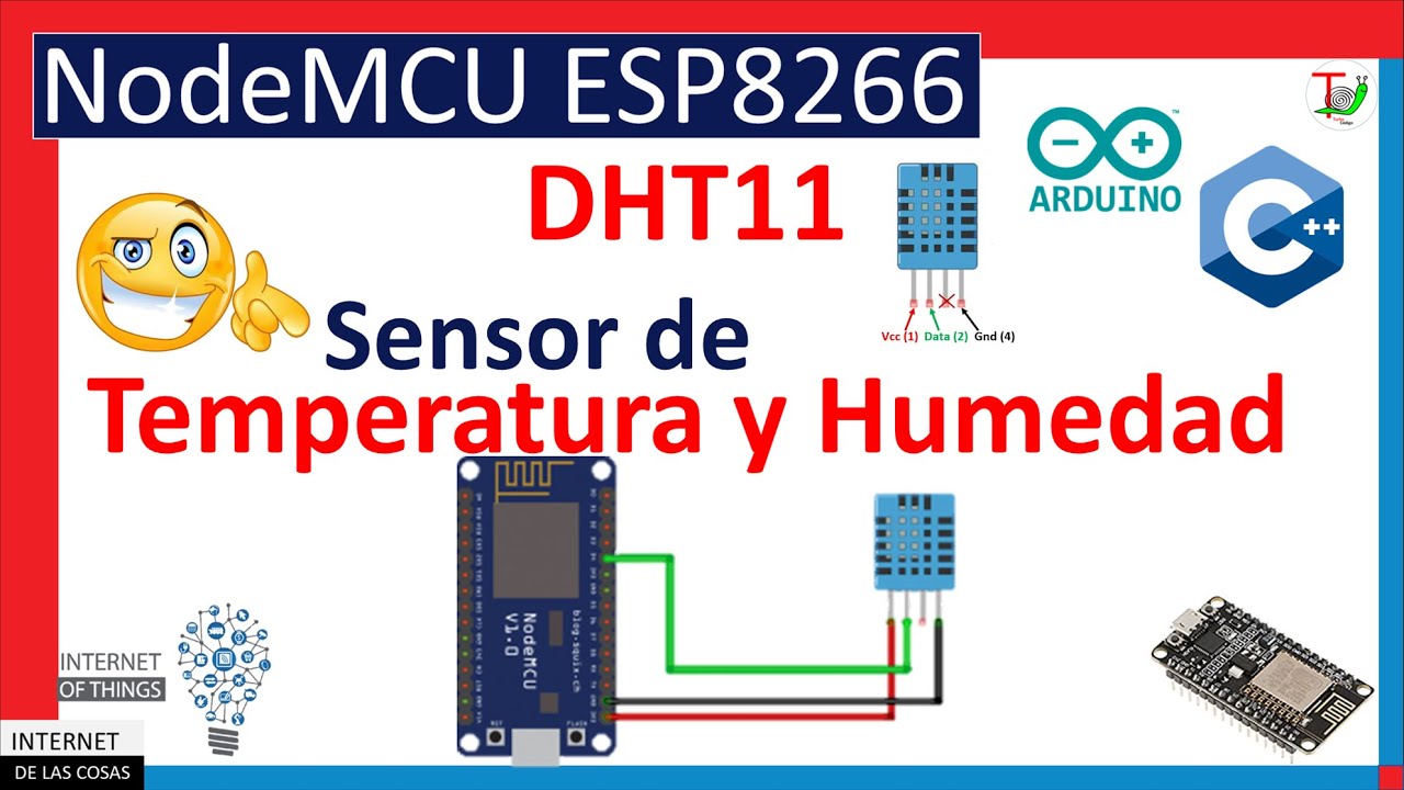✔️ Sensor de temperatura y humedad con ESP8266 -👈😉 – DHT11 con ESP8266 - Curso IoT con ESP8266 #09