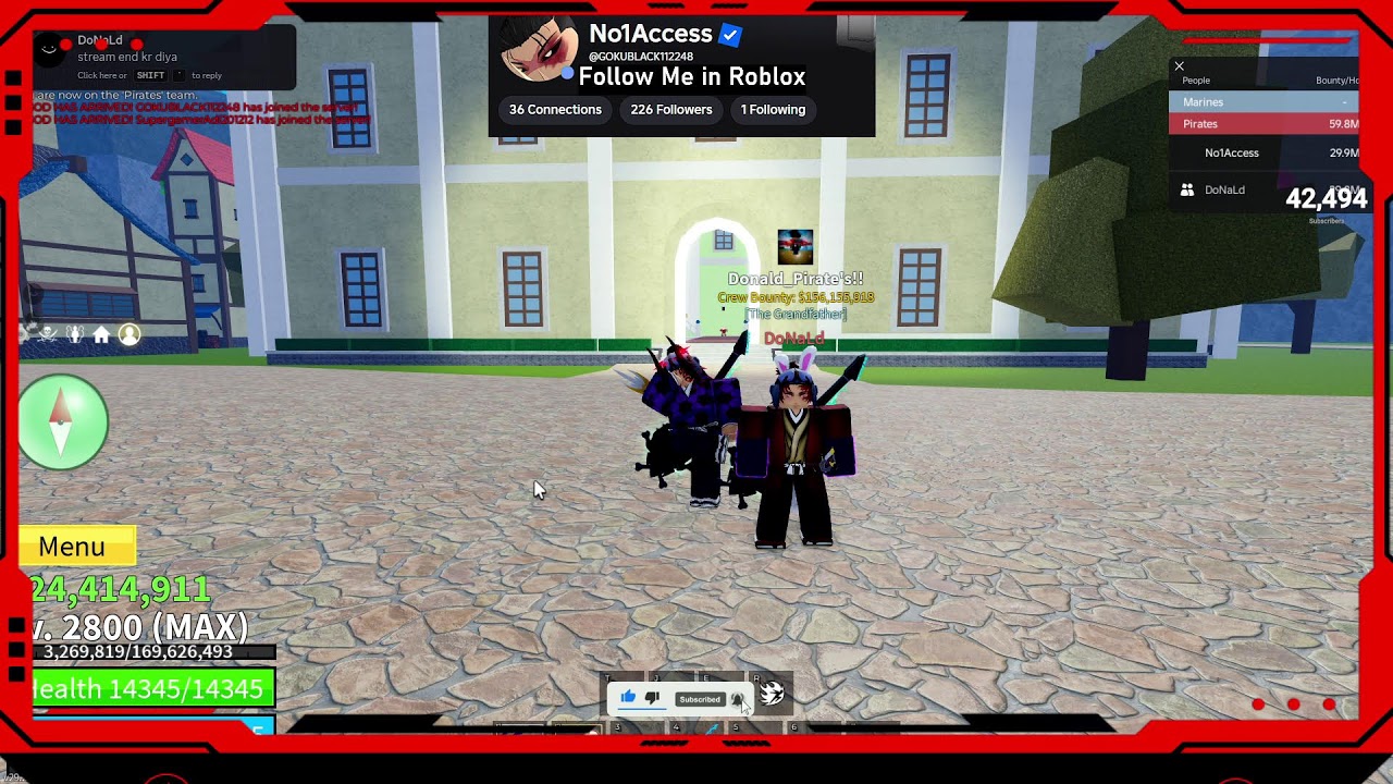playing every game on Roblox With Bro!! |   [ Blox Fruit! ]Live🔴