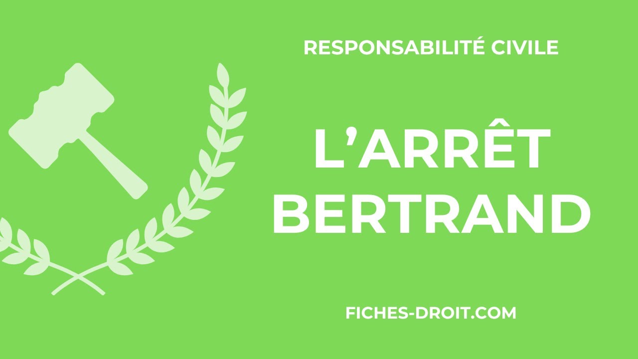 L'arrêt Bertrand du 19 février 1997
