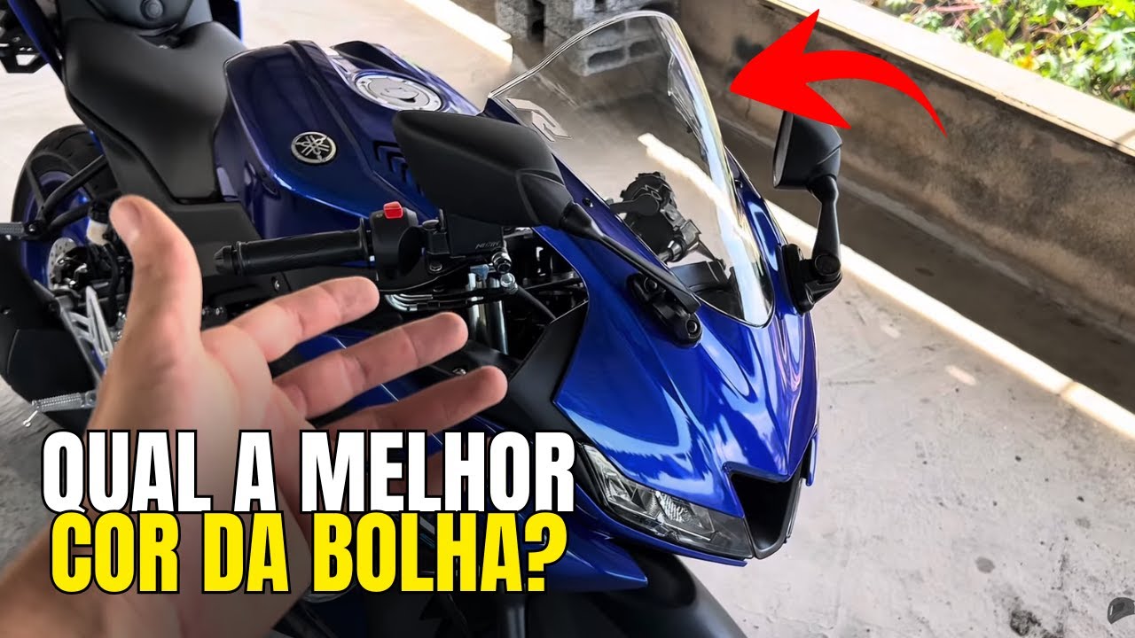 Instalando a Bolha Esportiva e Testando Todas as Cores!!! - Yamaha YZF R15 | PASSO A PASSO