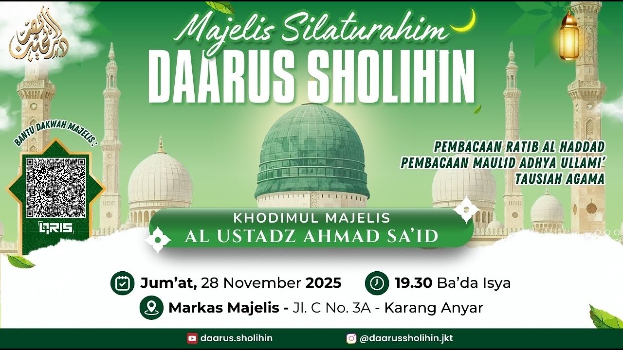 LIVE 🔴 MAJELIS SILATURAHIM BULANAN NOVEMBER 2025 | MAJELIS DAARUS SHOLIHIN | JUM'AT, 28 NOV 2025