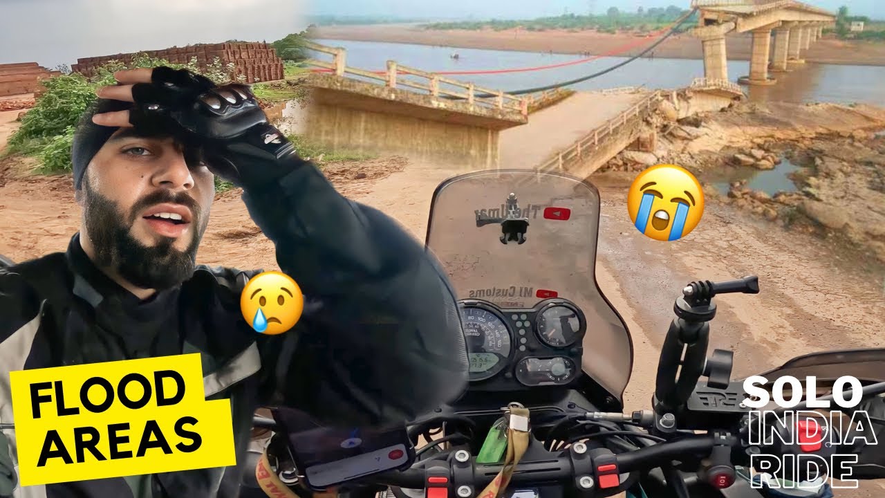 Crossing Through Flood Areas In South India 🥹 All India Ride From Kashmir To Kanyakumari |The Umar