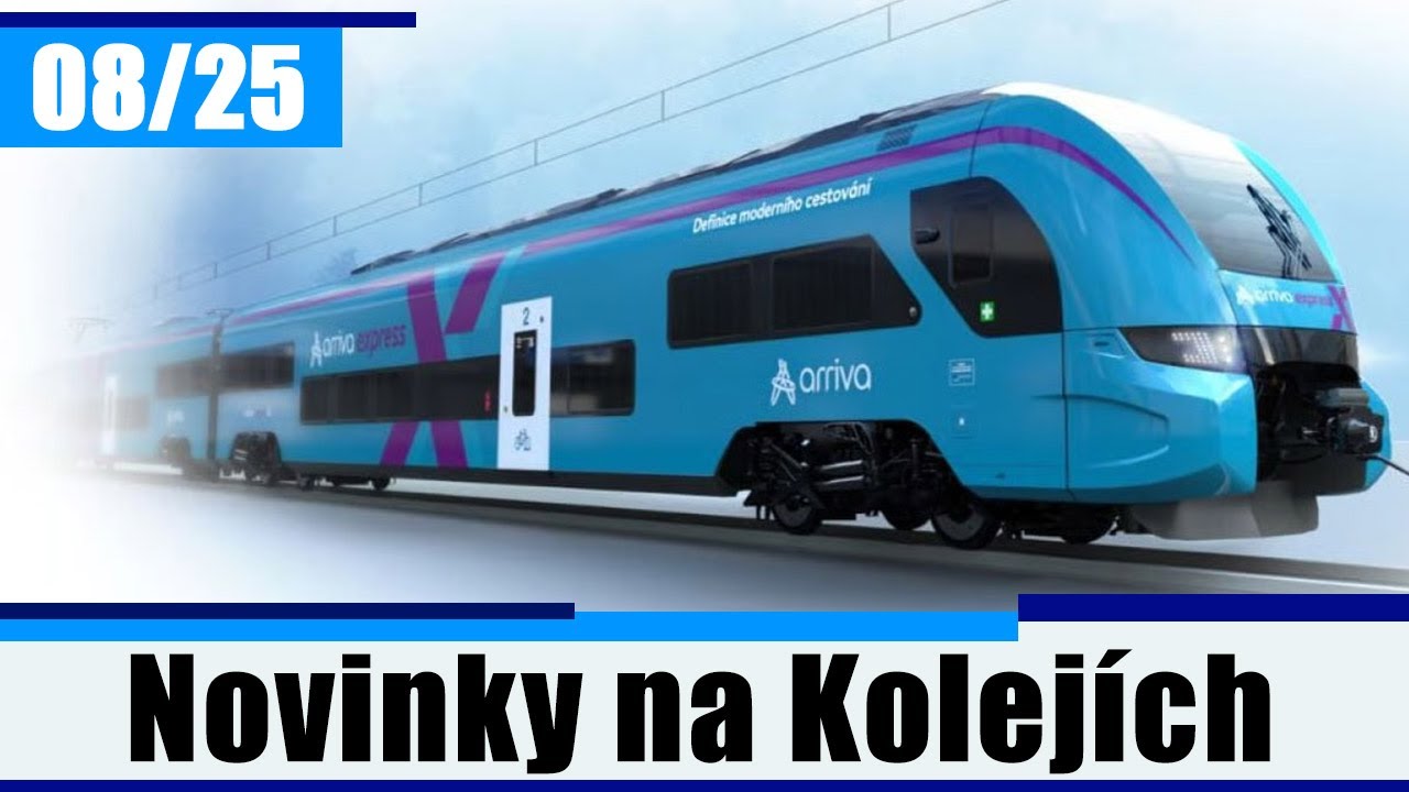 Nove Vlaky pro ČR!! Nadrazi Praha Bubny a Vic! - Srpen 2025