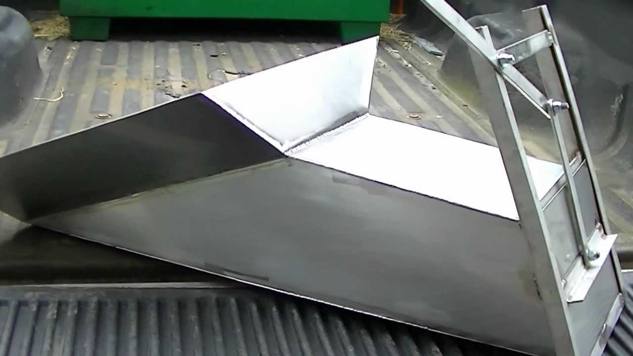 Fabricated Grain Chute With Slide Gate