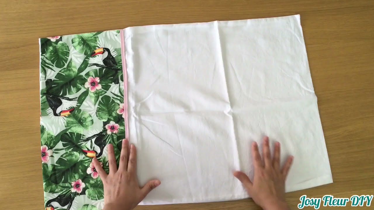 C&oacute;mo hacer fundas para las almohadas con costura francesa, muy facile de hacer🧵✂️
