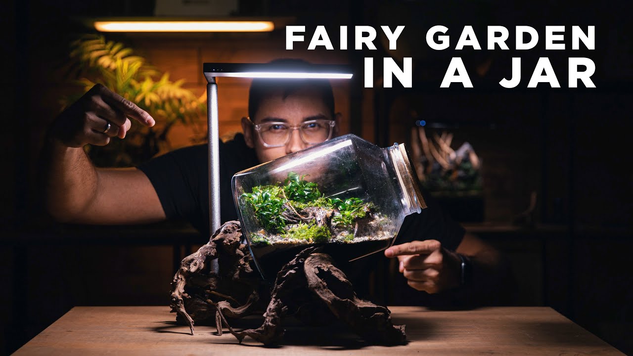 Fairy Garden in a jar - Mini terrarium tutorial