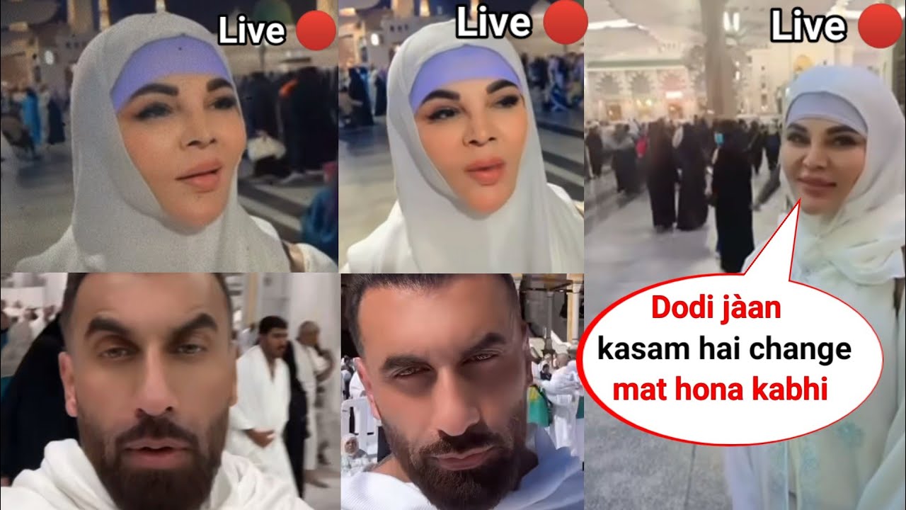 Live 🔴 Viral video Rakhi Sawant Dodi Khan performance Umrah