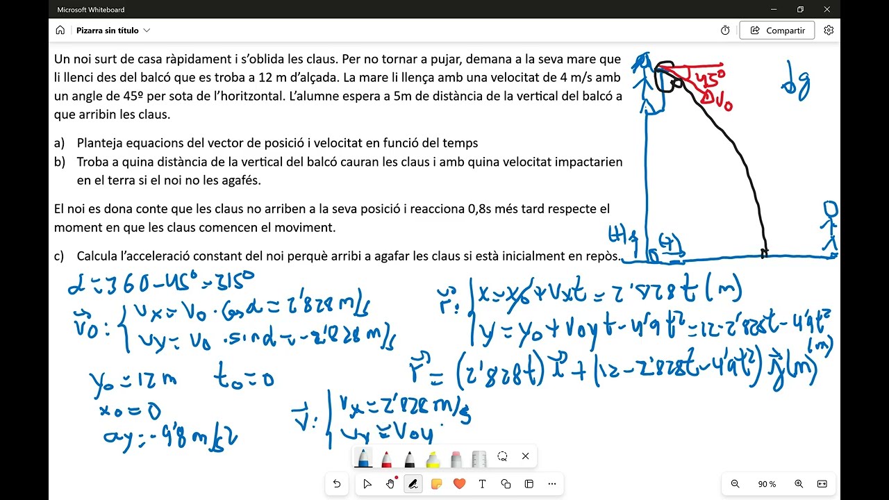 Física 1r Batx.  Tir parabòlic