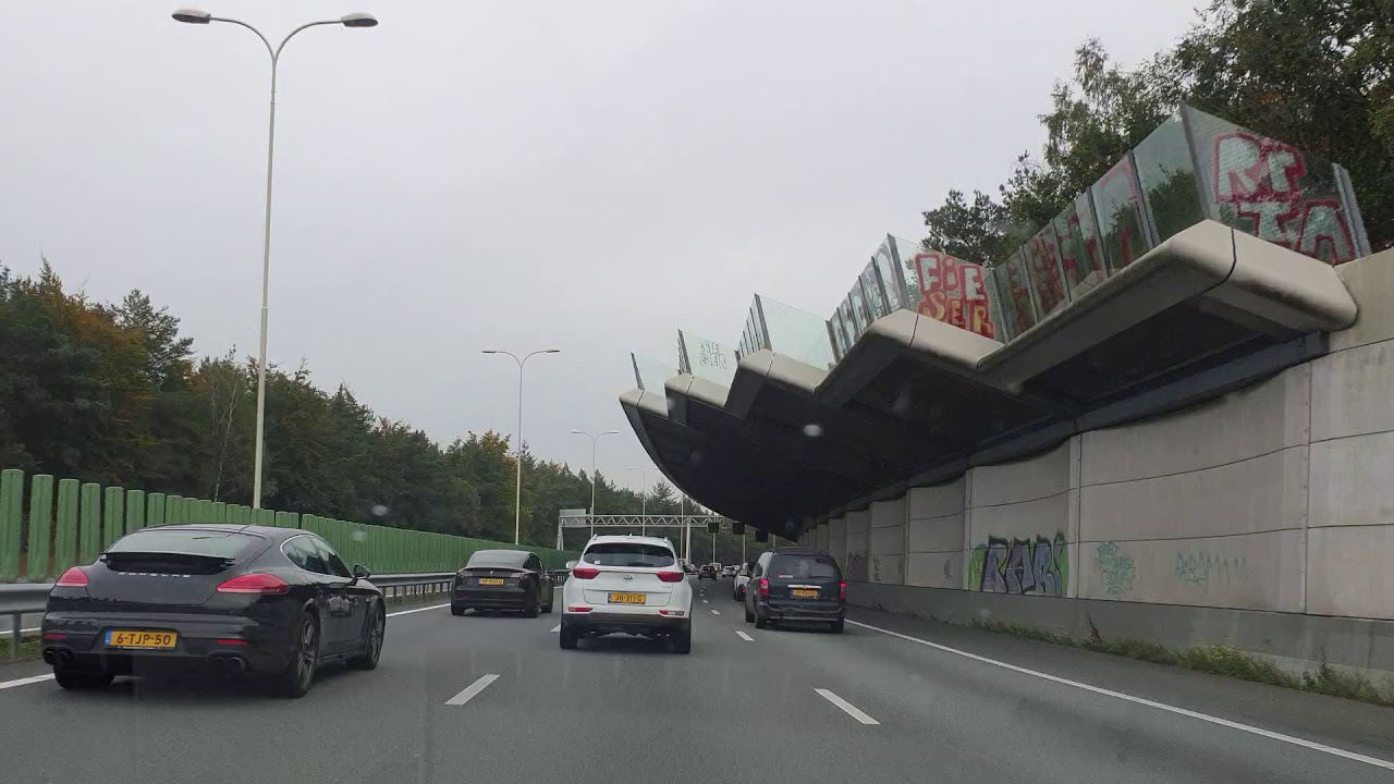 Dashcam Beelden Utrecht: A28 Knooppunt Rijnsweerd ---》Afrit Soesterberg.