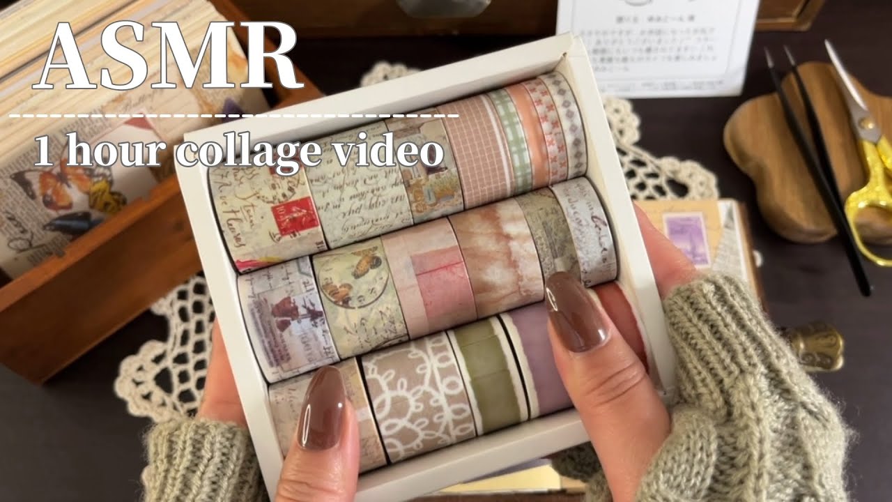 ASMR｜Мое время отдыха｜6 коллажей｜расслабляющие звуки｜ведение журнала