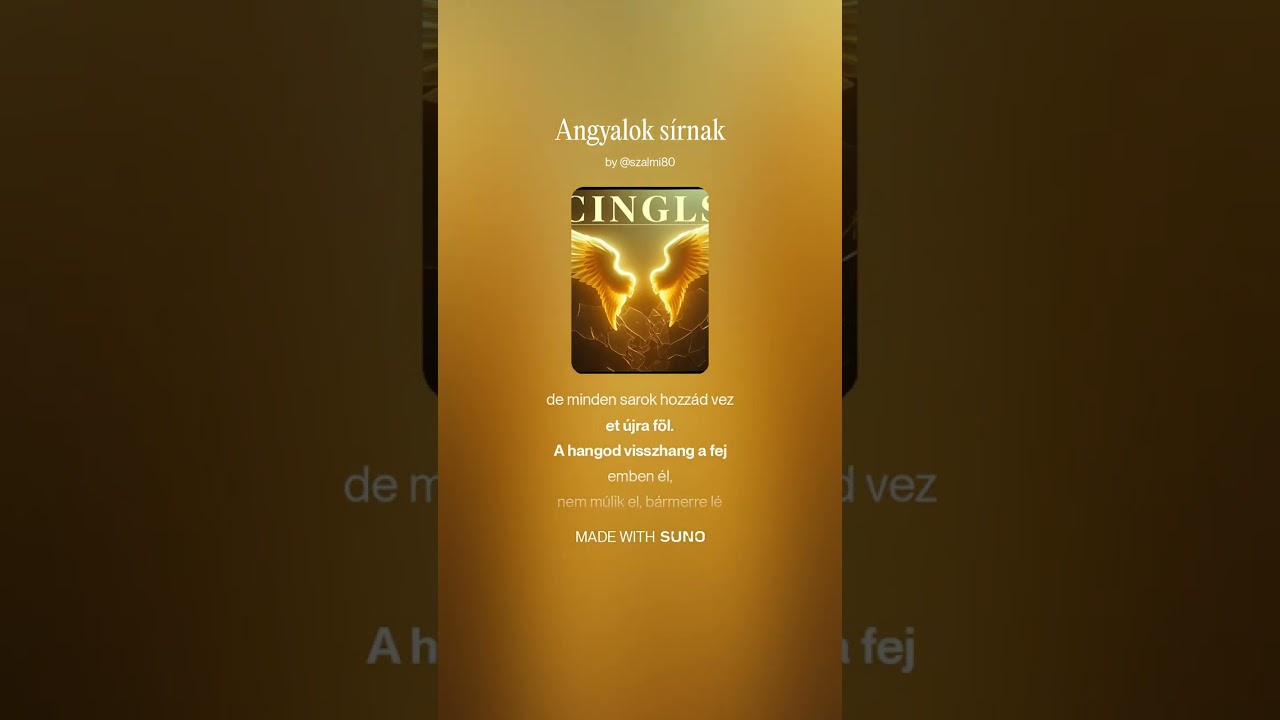 Angyalok sírnak #suno #ai #1version #musicvideo 
