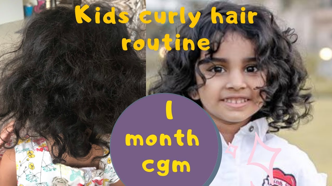 Curly girl method for Kids  |CG approved products in india.. #indiankid #indiancurlygirl #curlygirl
