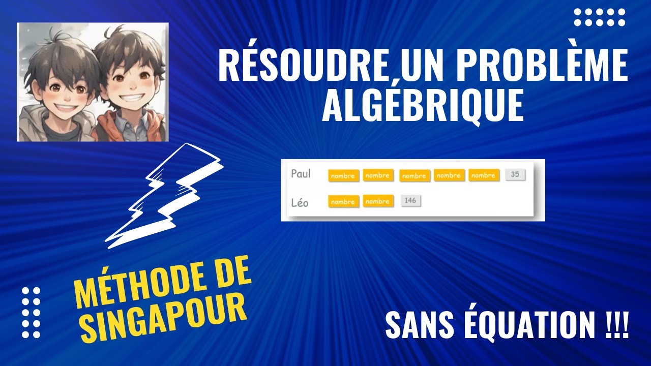 Problème de type algébrique - Schéma en barre (méthode de Singapour)