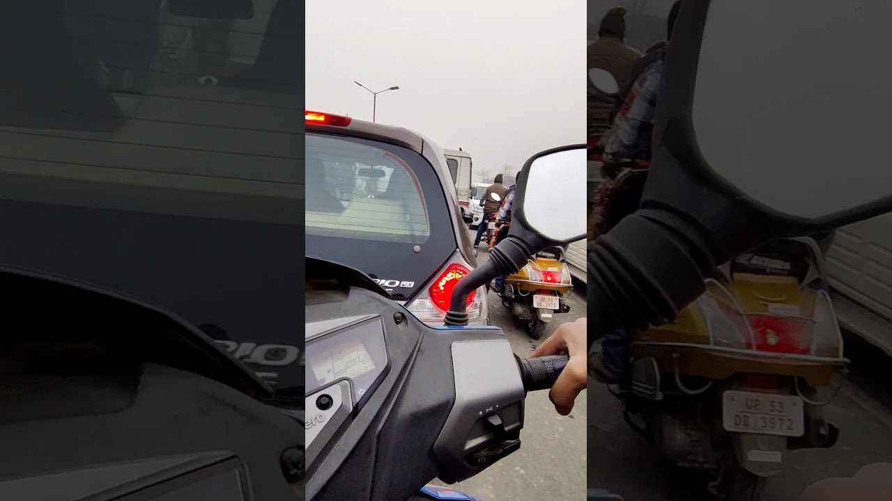 Maestro edge vx pillion ride at over 80 km/h///traffic filtering