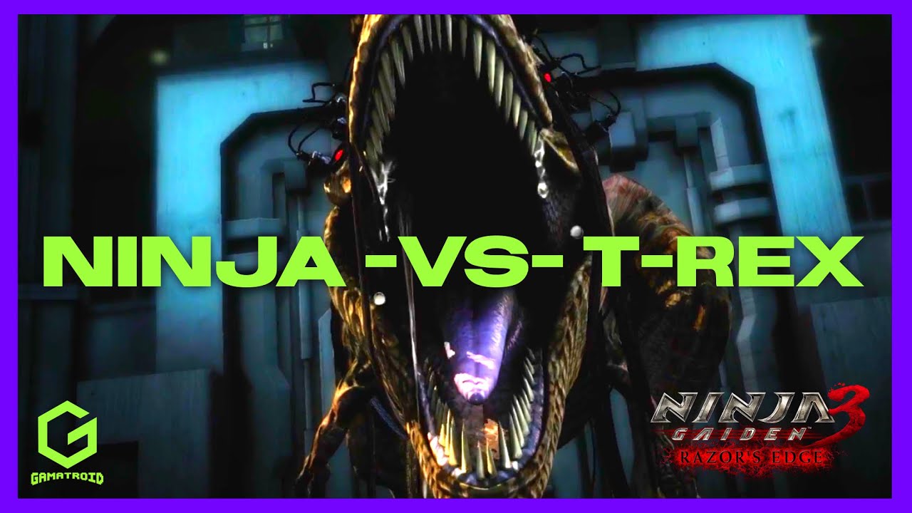 Ninja vs T-Rex Boss Fight from Ninja Gaiden 3 Razor's Edge Xbox 360 version on Xbox Series S