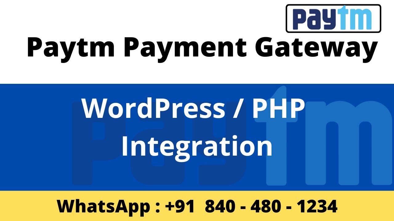 Paytm Payment Gateway Integration with WordPress/ Contact Form 7 / PHP | Dipu Singh
