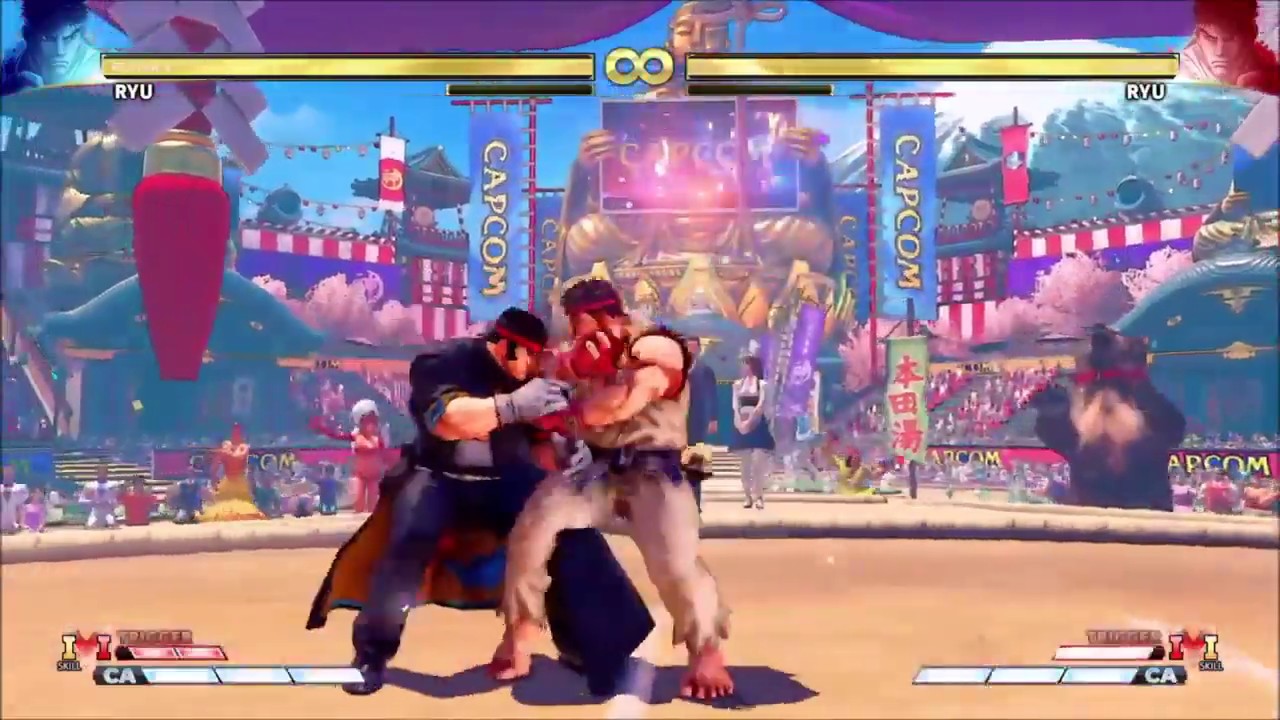 SFV:CE - Parry Ryu's Charged Hadouken in V-Trigger and this happens by ESLSF!!