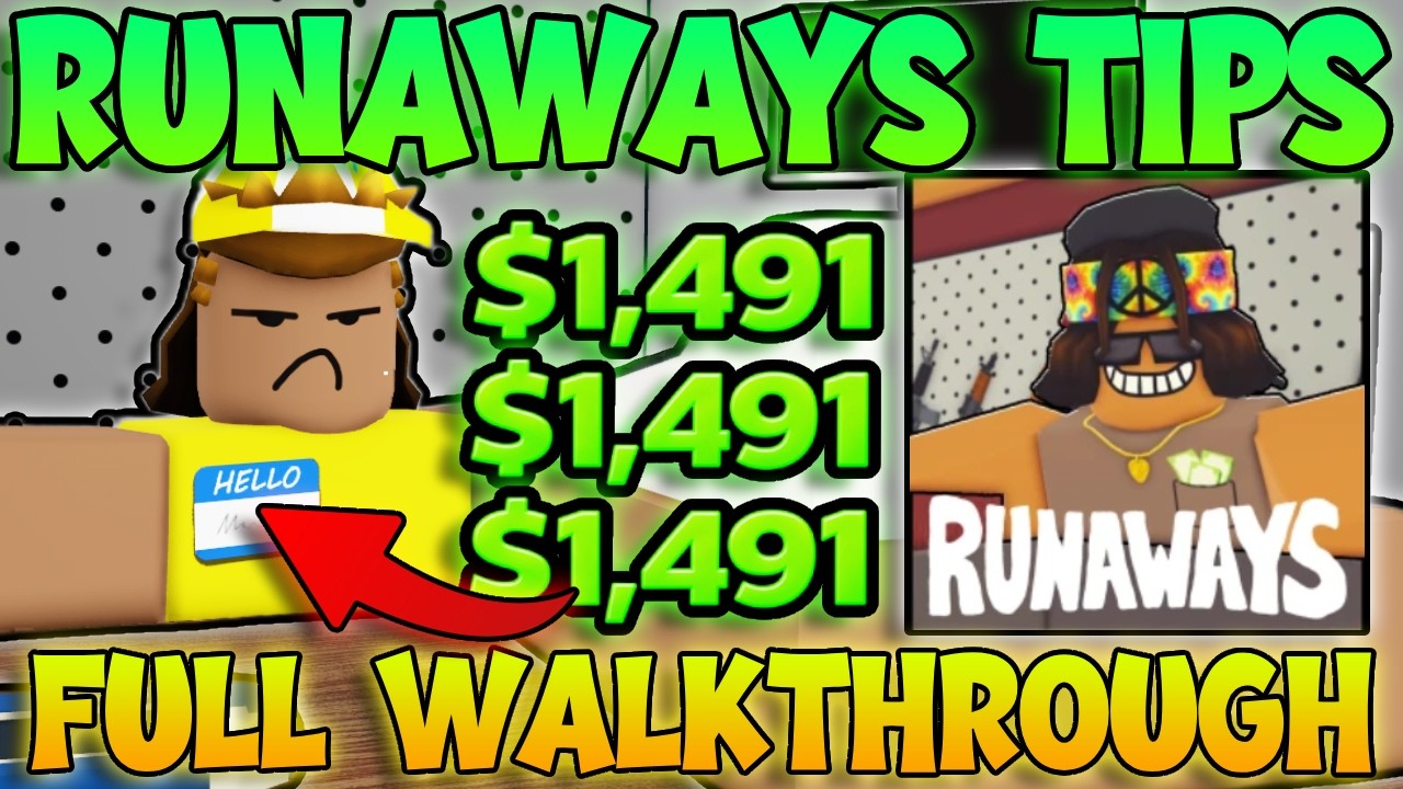 Сделай это, чтобы получить свою ПЕРВУЮ ПОБЕДУ в RUNAWAYS ROBLOX! Полное прохождение Runaways Roblox!