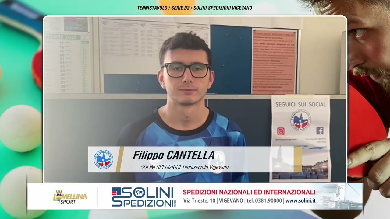 🏓 ZONE PRESS / TENNISTAVOLO / Serie B2 / SOLINI VIGEVANO vs Villa Romanò (Filippo CANTELLA)